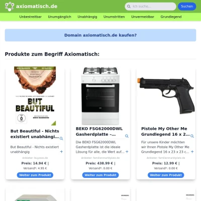 Screenshot axiomatisch.de