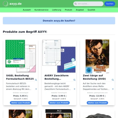 Screenshot axyy.de