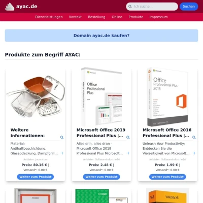 Screenshot ayac.de