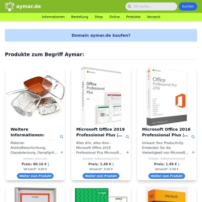 Screenshot aymar.de