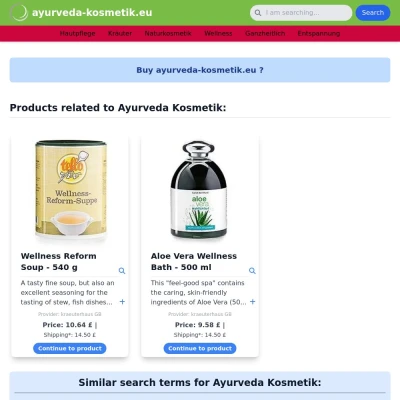 Screenshot ayurveda-kosmetik.eu