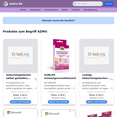 Screenshot azmv.de