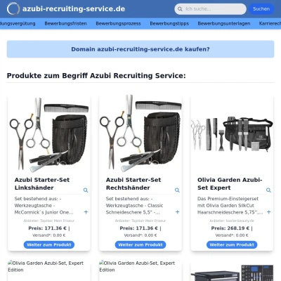 Screenshot azubi-recruiting-service.de