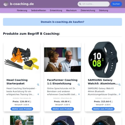 Screenshot b-coaching.de