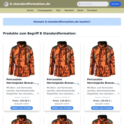 Screenshot b-standardformation.de