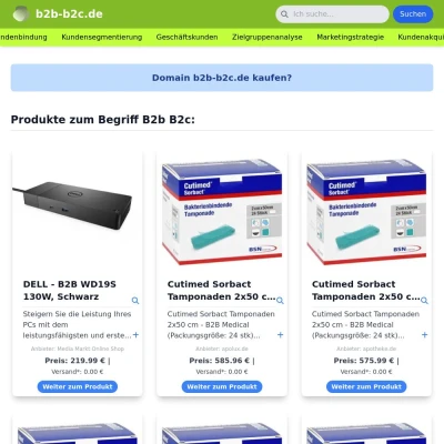 Screenshot b2b-b2c.de