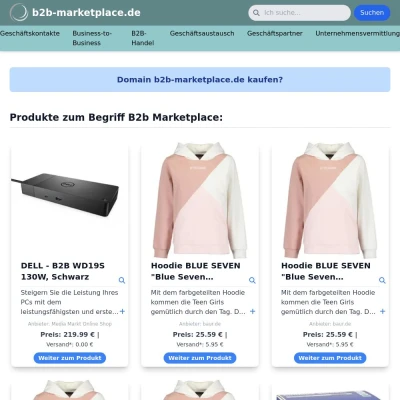 Screenshot b2b-marketplace.de