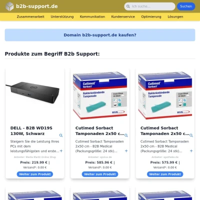 Screenshot b2b-support.de