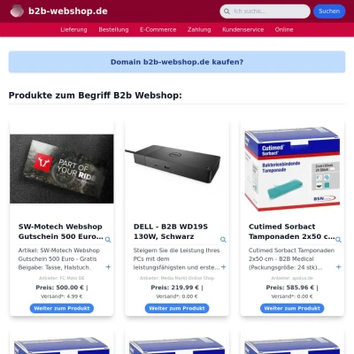 Screenshot b2b-webshop.de