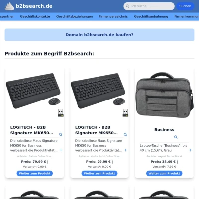 Screenshot b2bsearch.de