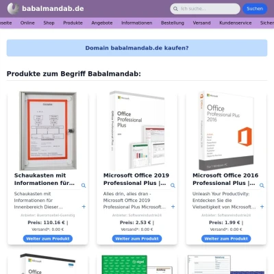 Screenshot babalmandab.de