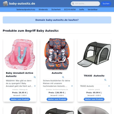 Screenshot baby-autositz.de