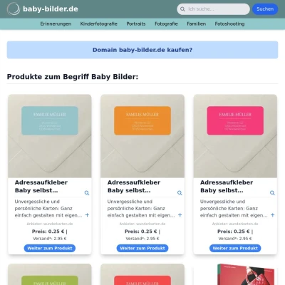 Screenshot baby-bilder.de