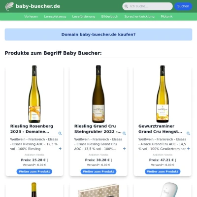 Screenshot baby-buecher.de