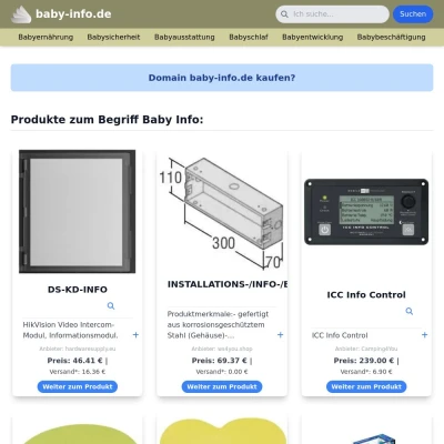 Screenshot baby-info.de