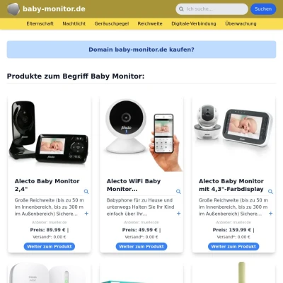 Screenshot baby-monitor.de