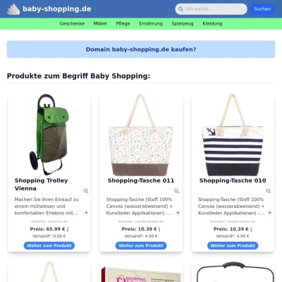 Screenshot baby-shopping.de