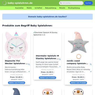 Screenshot baby-spieluhren.de