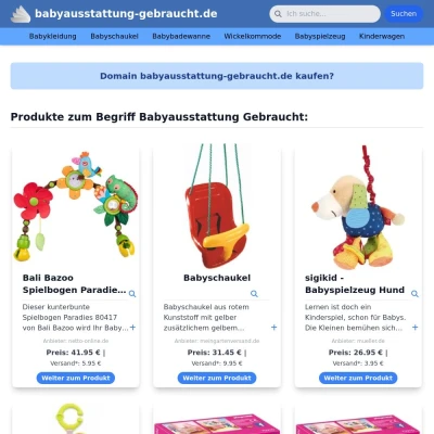 Screenshot babyausstattung-gebraucht.de