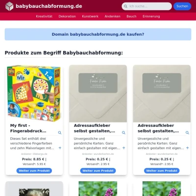 Screenshot babybauchabformung.de
