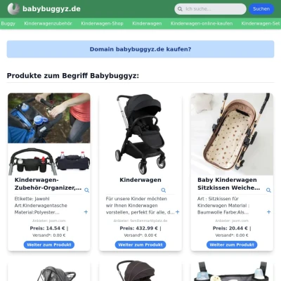 Screenshot babybuggyz.de