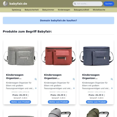 Screenshot babyfair.de