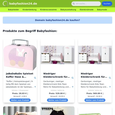 Screenshot babyfashion24.de