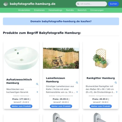 Screenshot babyfotografie-hamburg.de