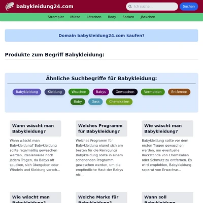 Screenshot babykleidung24.com