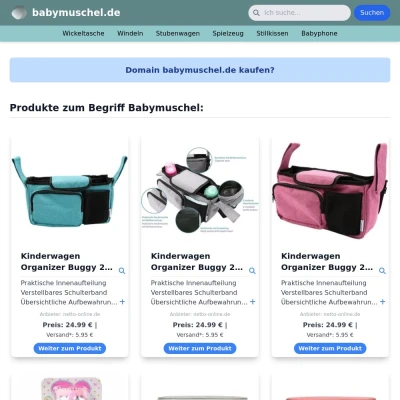 Screenshot babymuschel.de