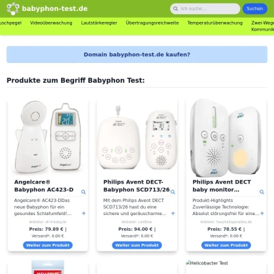 Screenshot babyphon-test.de