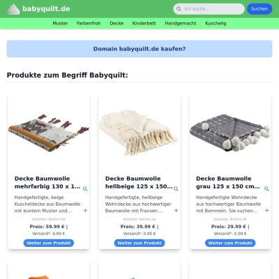 Screenshot babyquilt.de