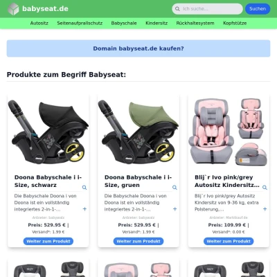 Screenshot babyseat.de