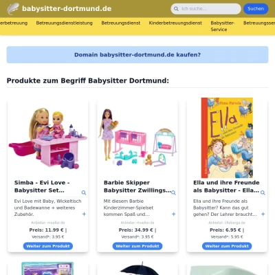 Screenshot babysitter-dortmund.de