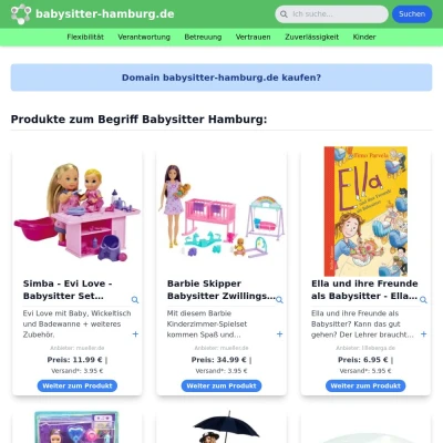 Screenshot babysitter-hamburg.de