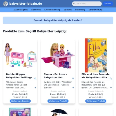 Screenshot babysitter-leipzig.de