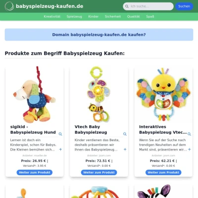 Screenshot babyspielzeug-kaufen.de