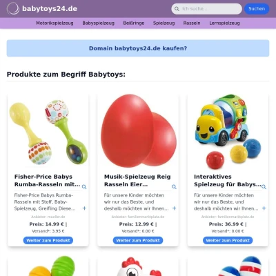 Screenshot babytoys24.de