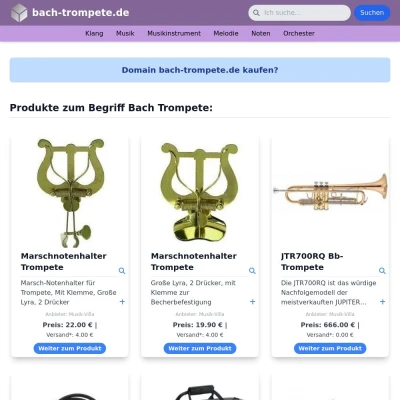 Screenshot bach-trompete.de