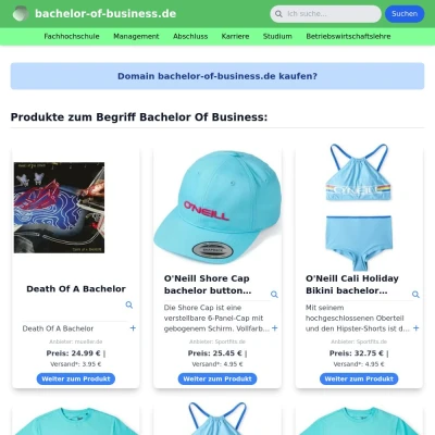 Screenshot bachelor-of-business.de