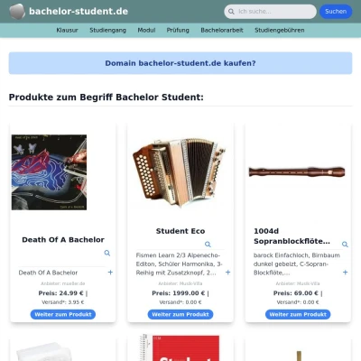 Screenshot bachelor-student.de