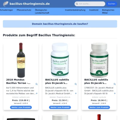 Screenshot bacillus-thuringiensis.de