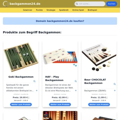 Screenshot backgammon24.de