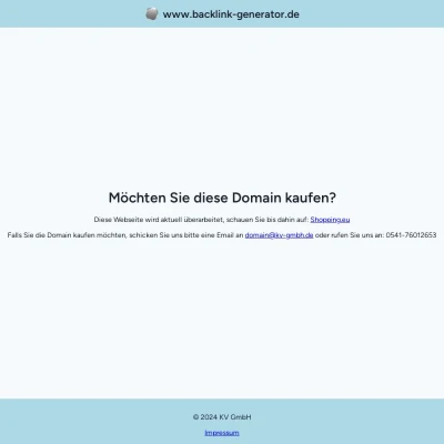 Screenshot backlink-generator.de