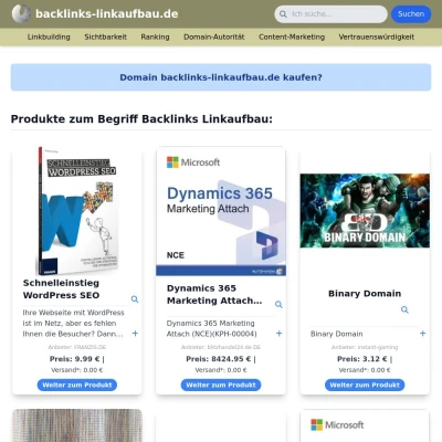 Screenshot backlinks-linkaufbau.de