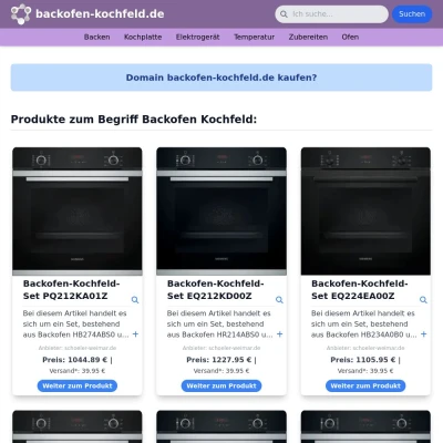 Screenshot backofen-kochfeld.de