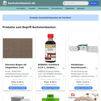 Screenshot backsteinbauten.de