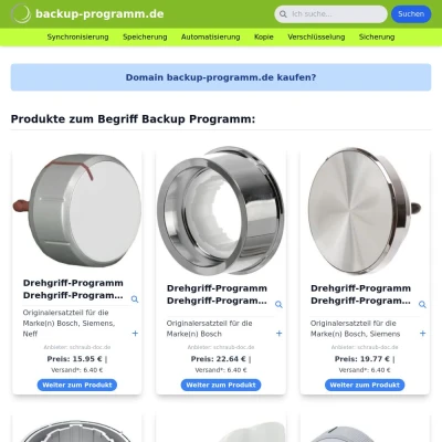 Screenshot backup-programm.de