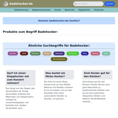 Screenshot badehocker.de