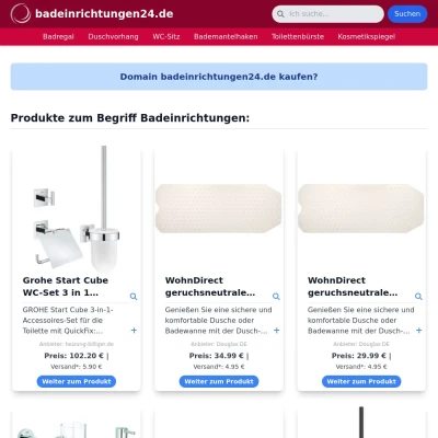 Screenshot badeinrichtungen24.de